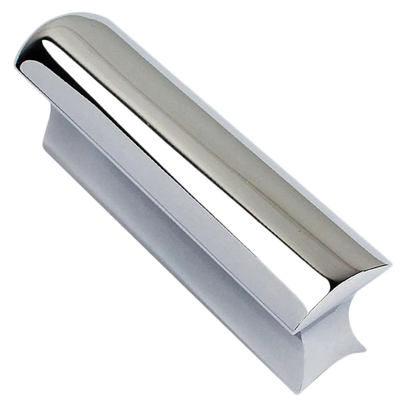 

Слайдер для гитары из твердой нержавеющей стали, гавайский слайдер для акустической электрогитары, Портативные Инструменты (хромированный...