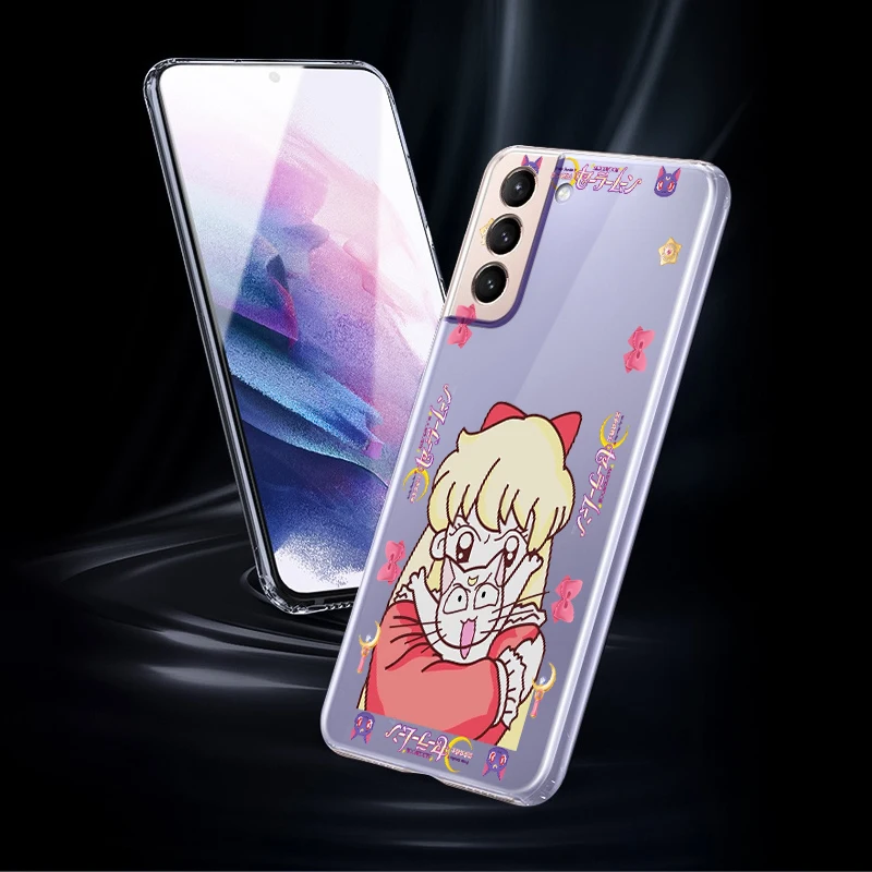 Чехол для телефона с изображением девушки из аниме Сейлор Мун Samsung Galaxy S22 S21 S20 Ultra