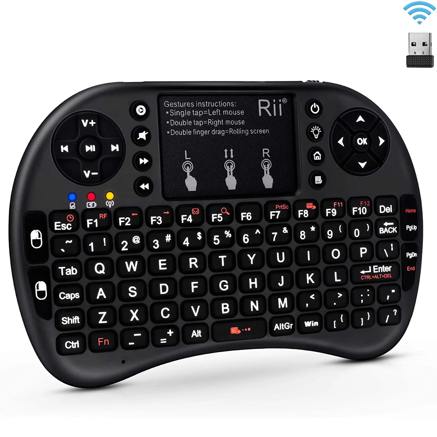 

Rii i8+ Mini Wireless Backlight FR/HE/AR/US/RU Keyboard With Touchpad Air Mouse Remote Control For Windows Android TV Box