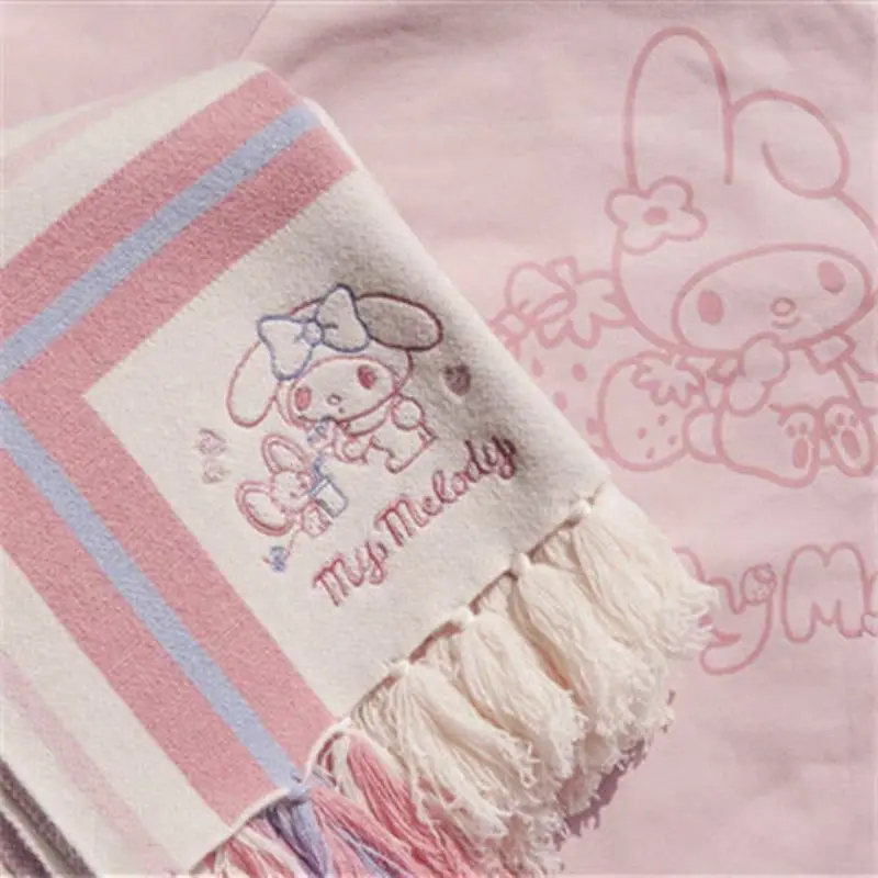 

Kawaii Sanrio Kuromi Cinnamoroll Scarf Little Warm Student All-Match Knitted Winter cute Scarf for Women 2022 for Girls Children