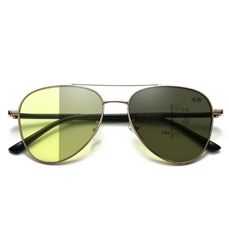 2024 меняющие цвет мультифокальные очки для пресбиопии анти-синий свет ночного