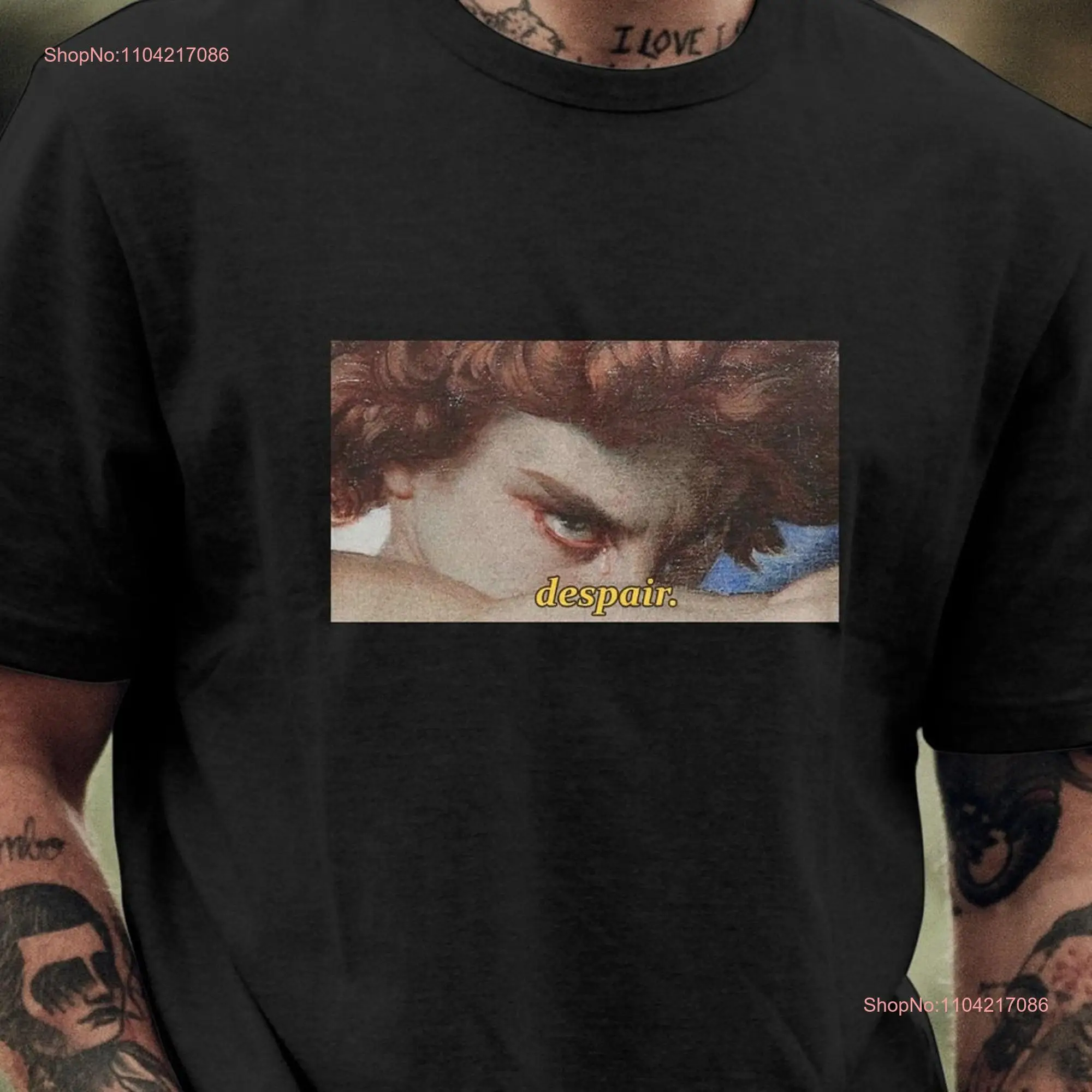 Забавная футболка Despair Cursed Unhinged Meme Lucifer с длинными или короткими рукавами