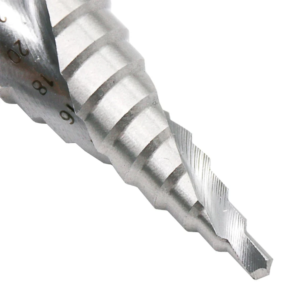 

Step Drill Bit 4-32 5-32mm HSS Step Cone Drill,Spiral Groove Wood Metal Hole Cutter Core Drilling Tools Hole Wood Cutter