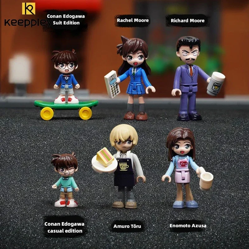 Оригинальный строительный блок Keeppley имя детектива Конан Маори детектив офис вид