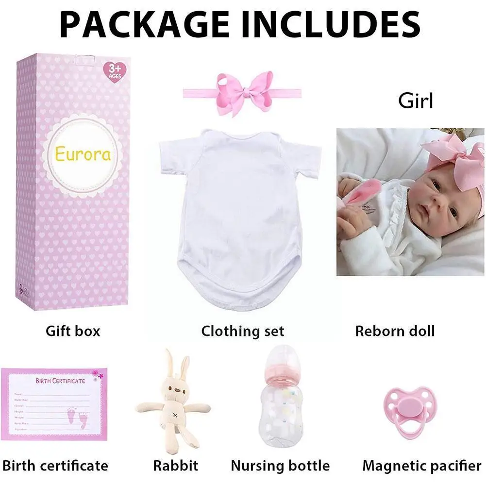 

18inches Reborn Kit Popular Limited Edition Reborn Full Soft Color High Quality Silicone Body Vinyl Kit H7d5