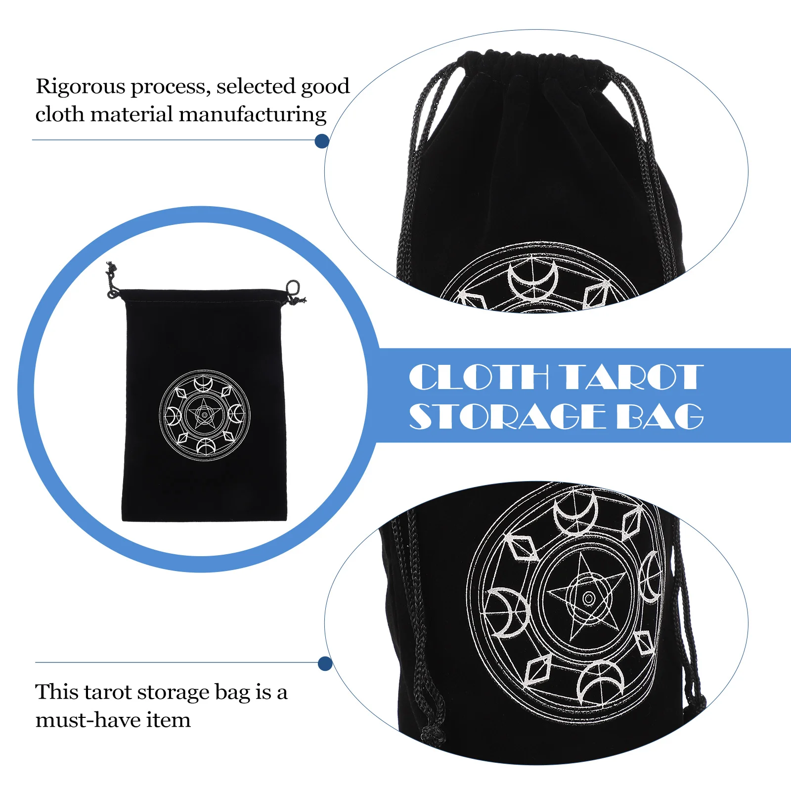 3-шт сумка для хранения карт Таро сумки оракула контейнер пентаклей тканевый