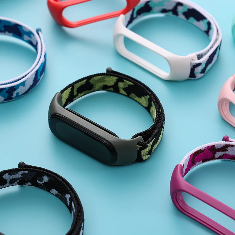 Фото Ремешок нейлоновый для Mi band 7 6, спортивный браслет для xiaomi mi band 7 4 3 5 6 №4