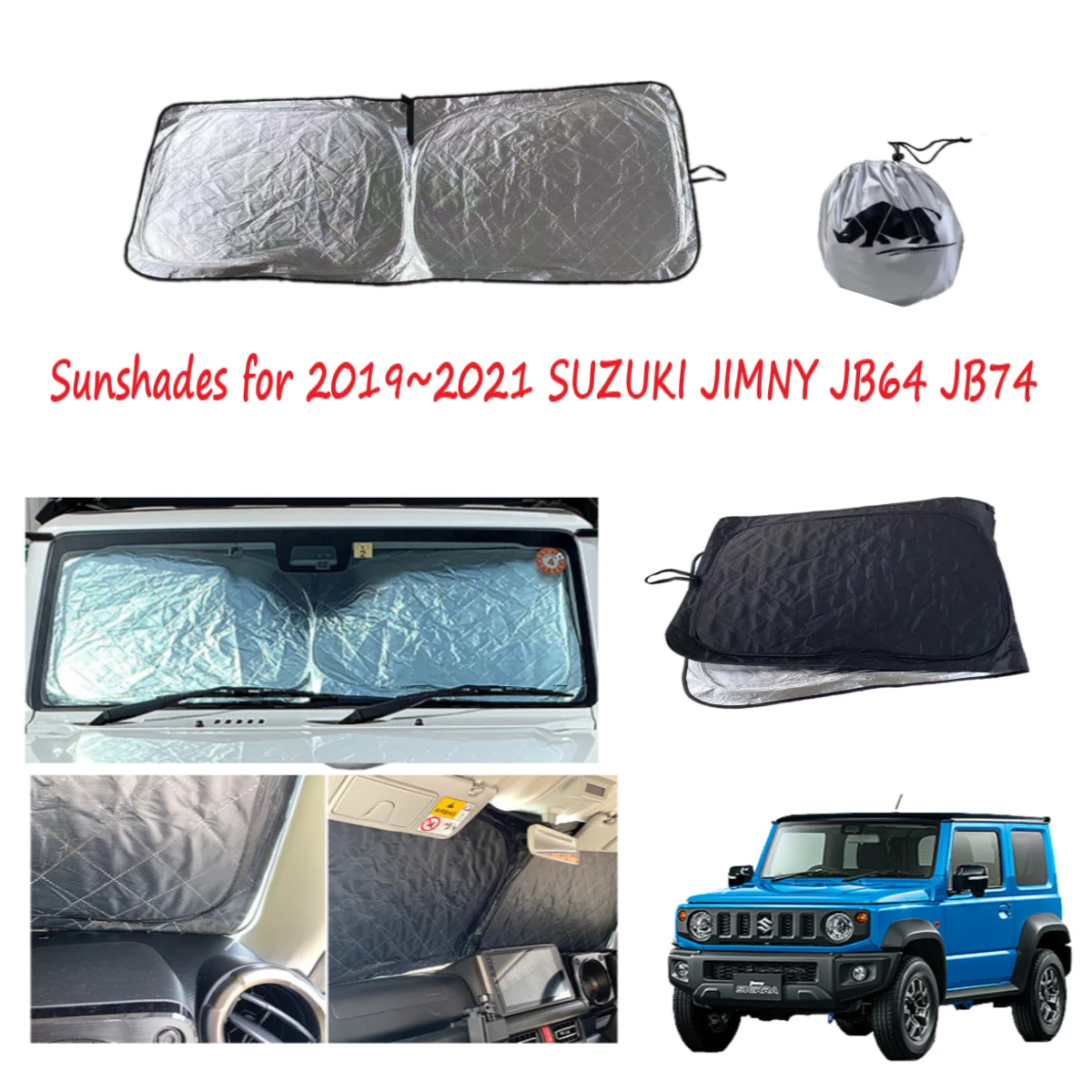 

portable sunshading for 2019~2021 SUZUKI Jimny JB64 JB74 Sunshade General Car Supplies Sun-shading Radiation-resistant Supplies