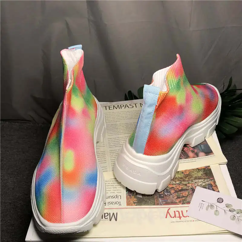 

Trainers Luxury Sneakers Platform Vulcanized Women Sport Shoes Hollow Womens Running Sneakers Red Yellow Sports Shoes Tennis