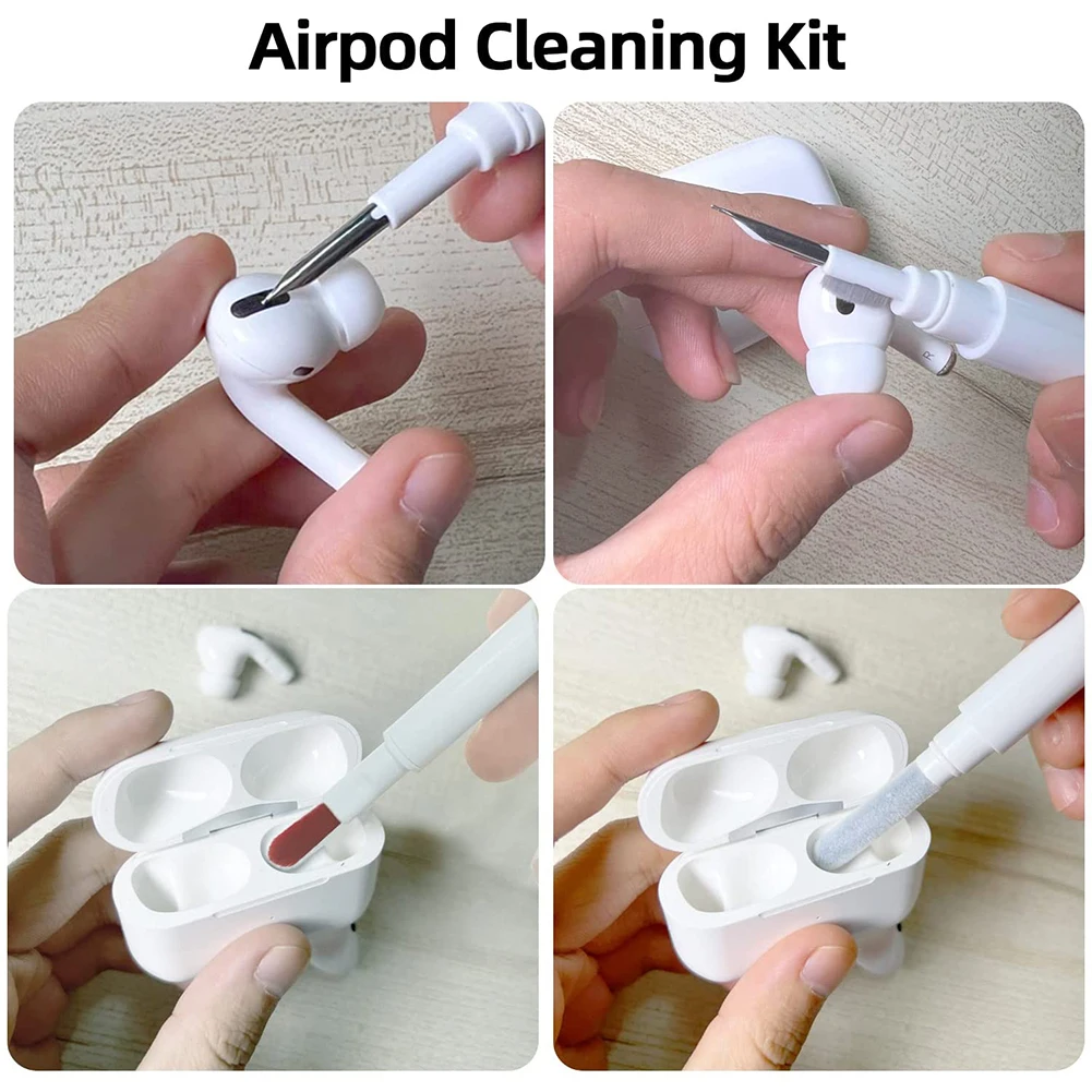 

Набор для очистки наушников Airpods 3 в 1 для Airpod Pro 3 2 1, ручка для очистки наушников с щеткой, инструмент для чистки Android