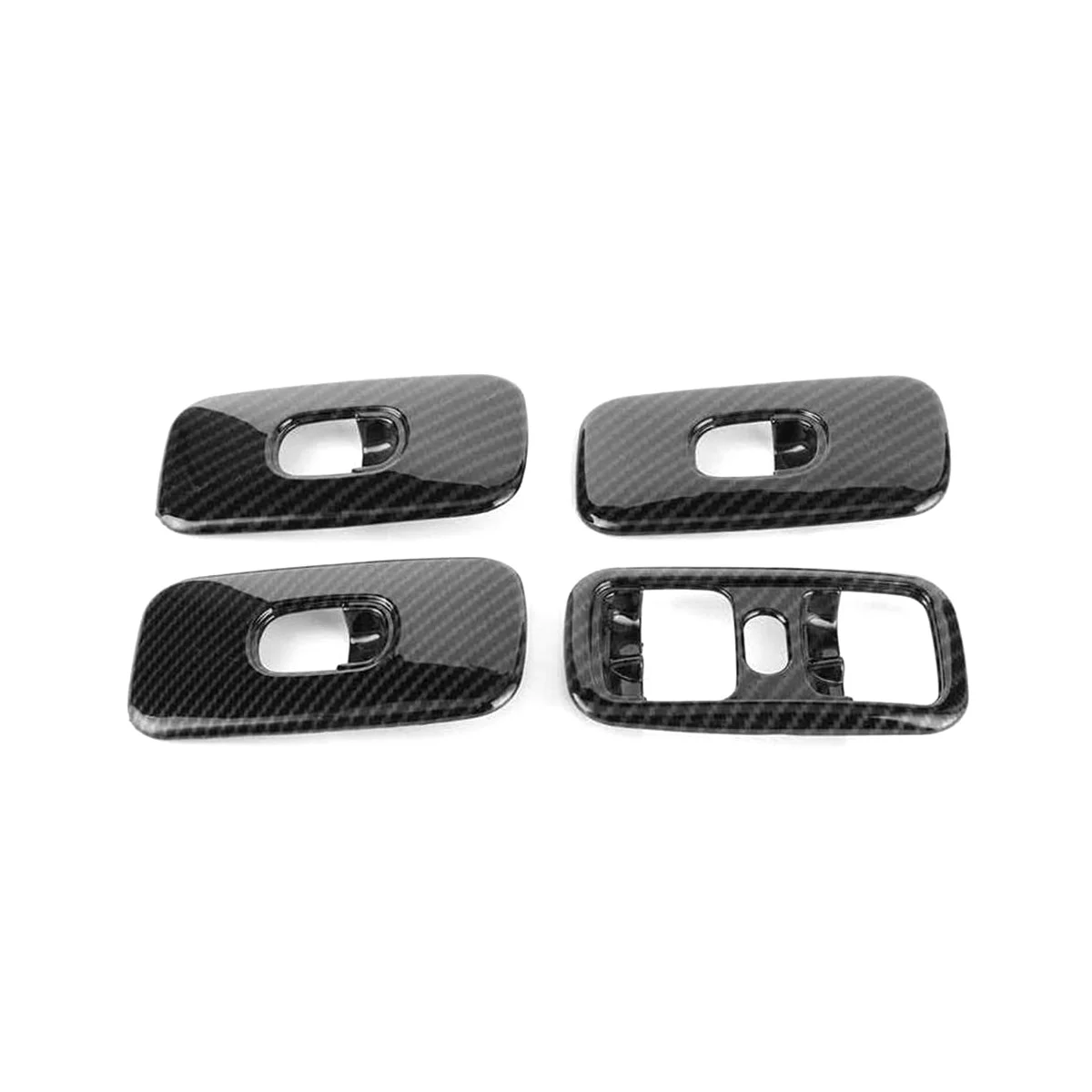 

4Pcs Carbon Fiber Window Lift Switch Cover Decoration Trim for Mercedes Benz G Class W463 G500 2007-2010