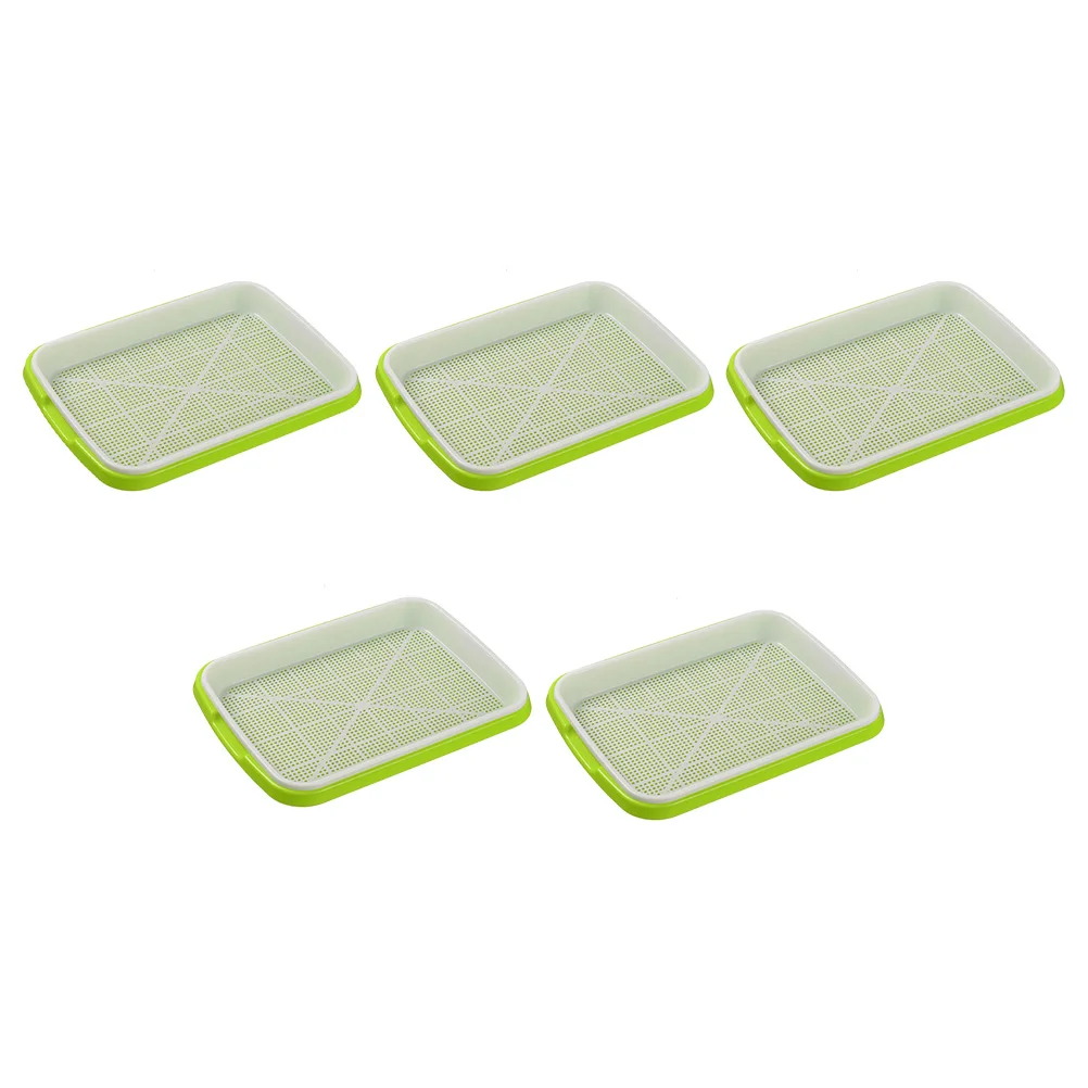 

5 шт., лоток без земли, питомник, искусственный выращиватель зерен для посадки, отлично подходит для сада, дома и офиса