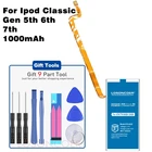 616-0229 616-0232 1000 мАч аккумулятор для Ipod Classic Gen 5th 7th 6th 80 ГБ 120 ГБ тонкий 160 Гб для Ipod 55.5 Gen 30 Гб 616-0229 A1136