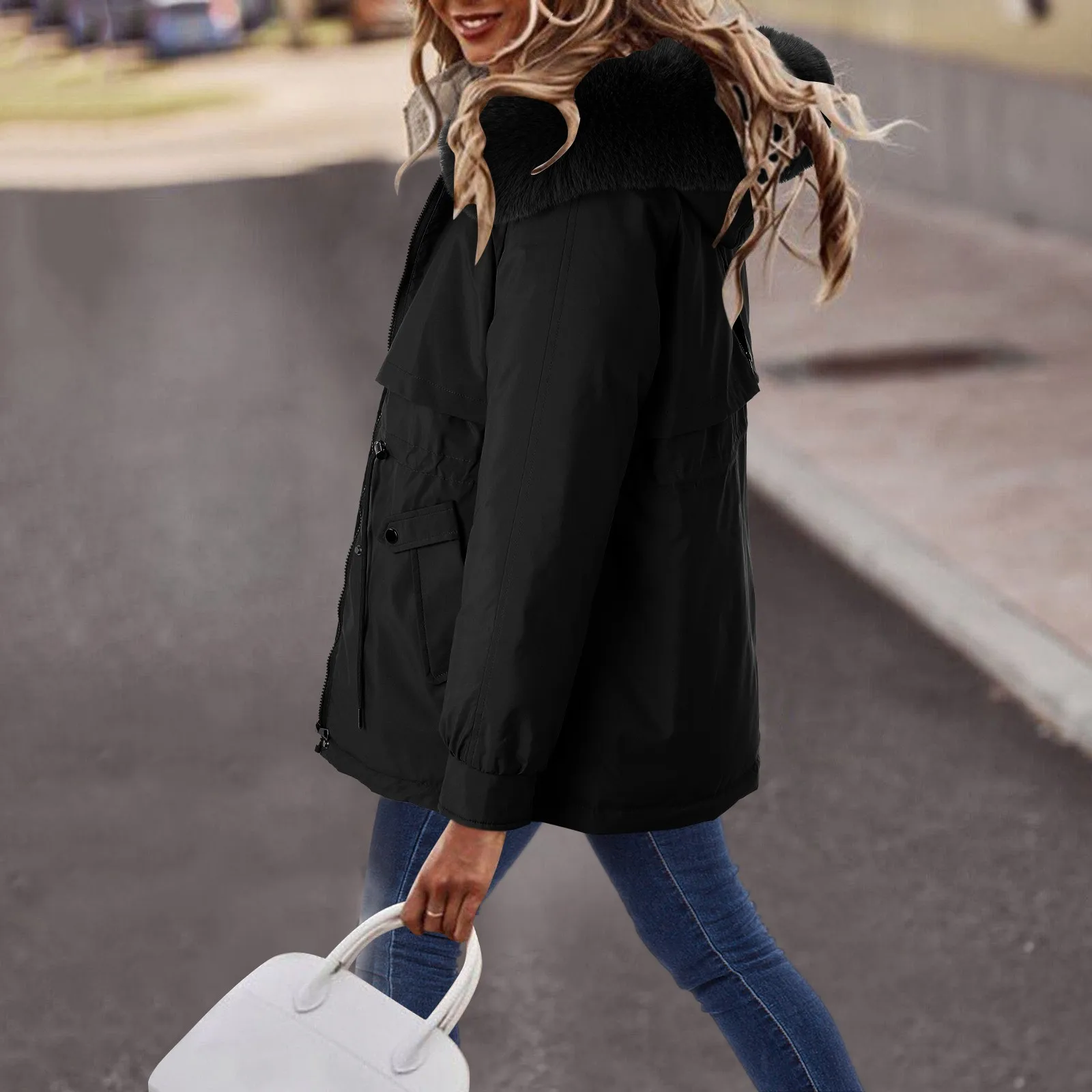 Fashion Thickened Down Coat Women 2022 Loose Cotton Jacket Casual  Women'S Cotton Clothes Winter Warm Down Coat Outwear