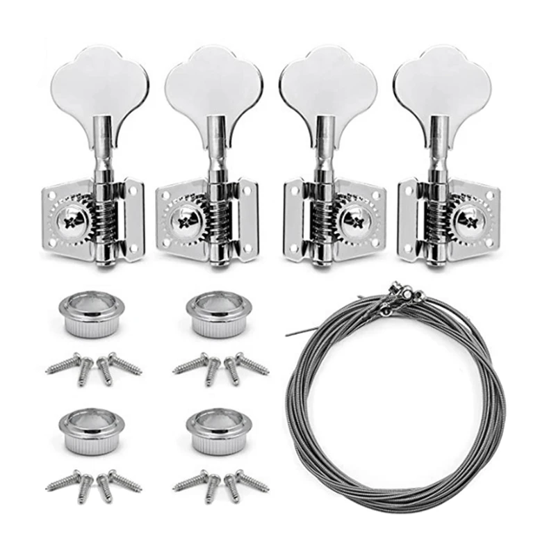 

4Pcs Bass Guitar Tuning Pegs Electric Bass Tuner Peg Guitar Open Gear Tuning Pegs Machine Heads Guitar Parts