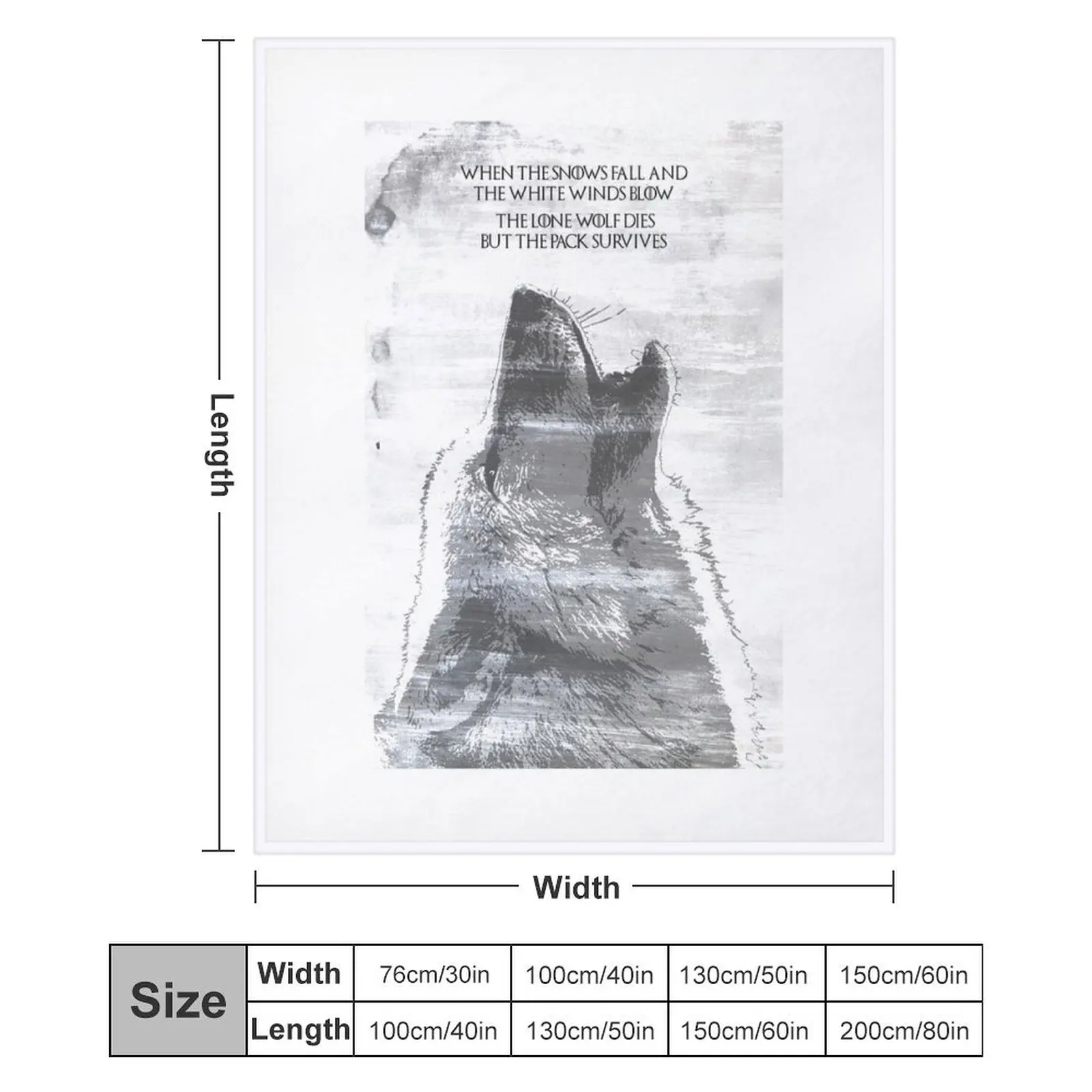 The Lone Wolf Dies But Pack Survives Плед Свободные лохматые одеяла люксового бренда