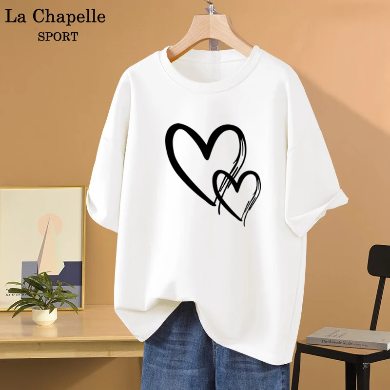 Женские Повседневные Футболки С Принтом Любовь Весна-лето Дышащие Топы Круглым
