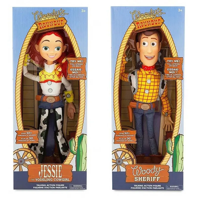 

Disney История игрушек 3 4 говорящая экшн-фигурка Джесси Вуди тканевое тело милая кукла модель игрушки Искусственный креативный подарок