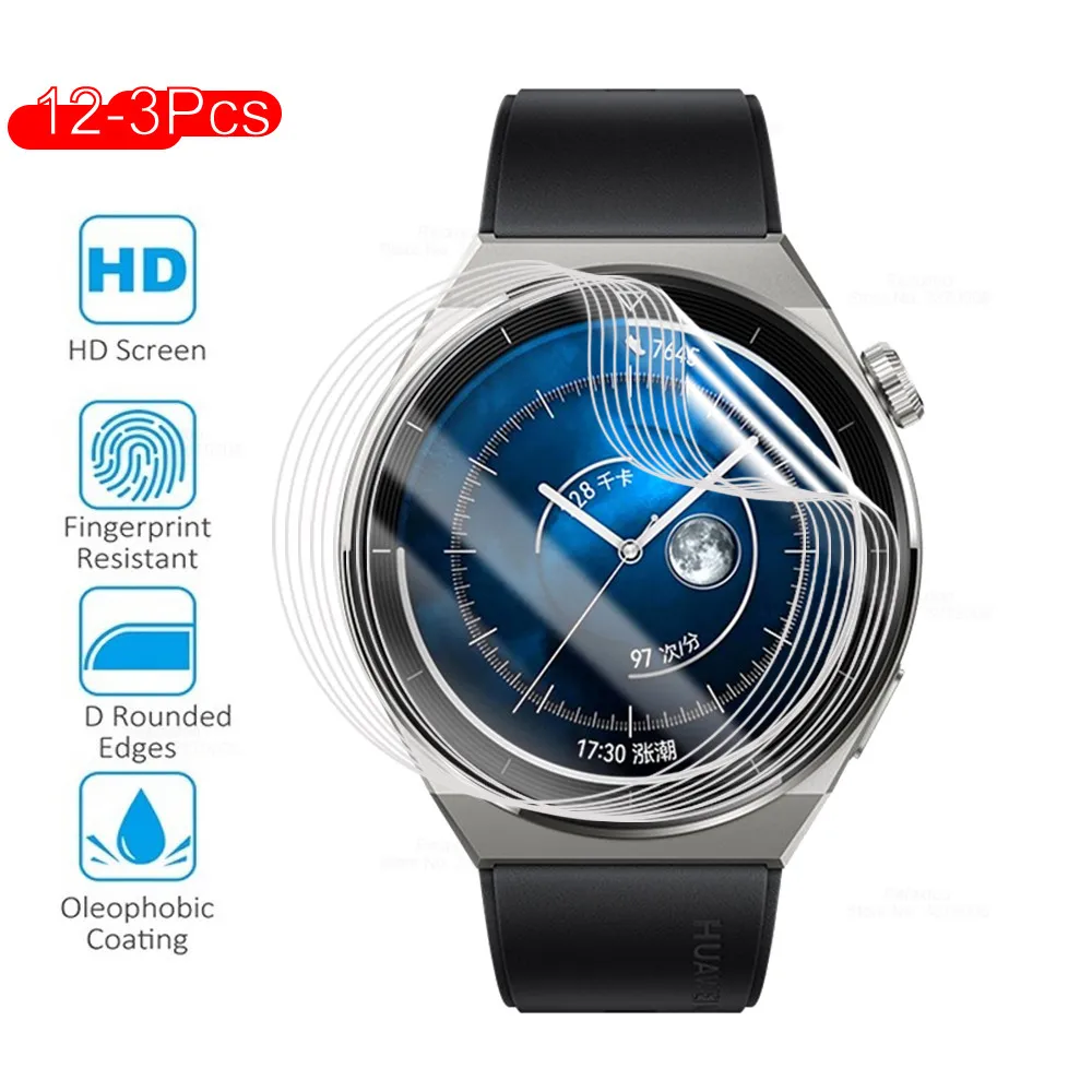 

3-12Pcs Curved Hydrogel Film For Huawei Watch GT 3 Pro Screen Protector Not Glass Huawey Watch GT3 Pro 3Pro GT3pro 42/43/46MM