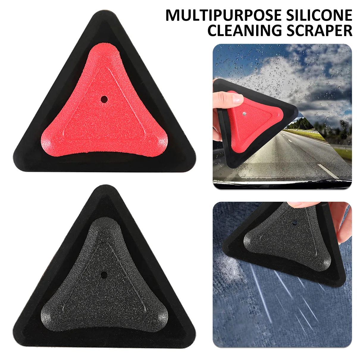 

Car Window Glass Silicone Scraper Car Blade Clean Film Scraper Squeegee Window Glass Car Water Wiper Tool Pet Hair Remover