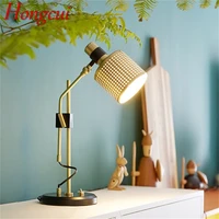 hongcui postmodern table lamp simple creative design led desk light angle adjustable for bedroom parlour home decor