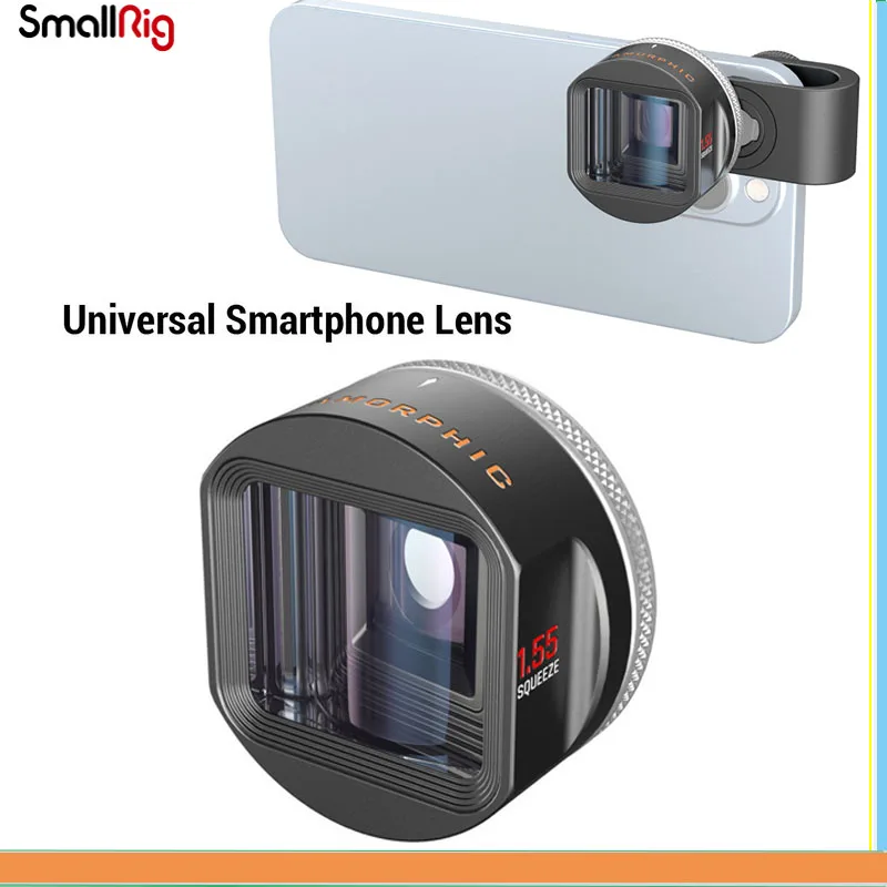 

SmallRig 1.55X Anamorphic Smartphone Lens for iPhone Samsung HUAWEI Xiaomi iPad Shooting Take Video Portable Mobile Lens 3578 Le