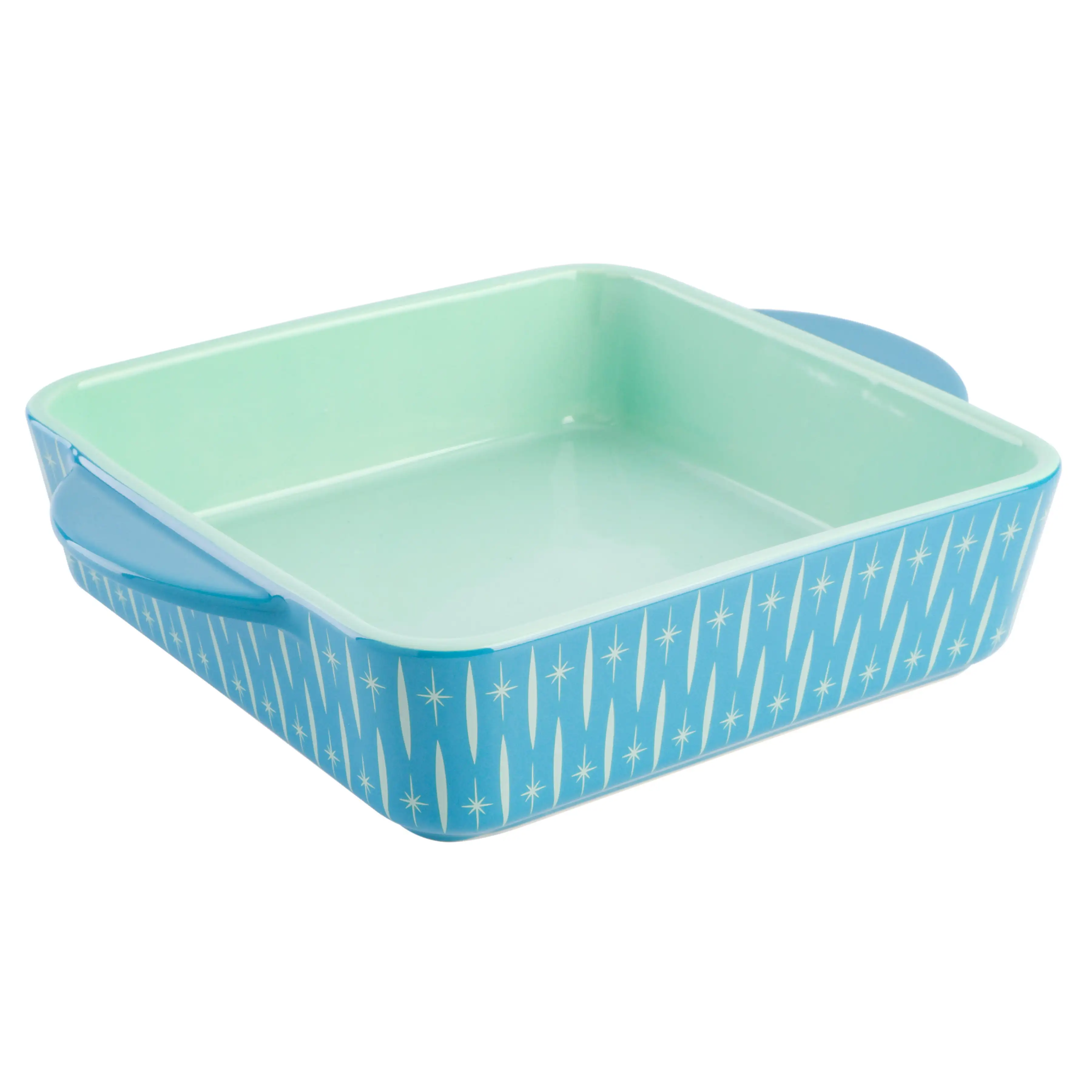

Free Shipping Home Retro Renegade Teal 8x8 Stoneware Square Baker by Miranda Lambert