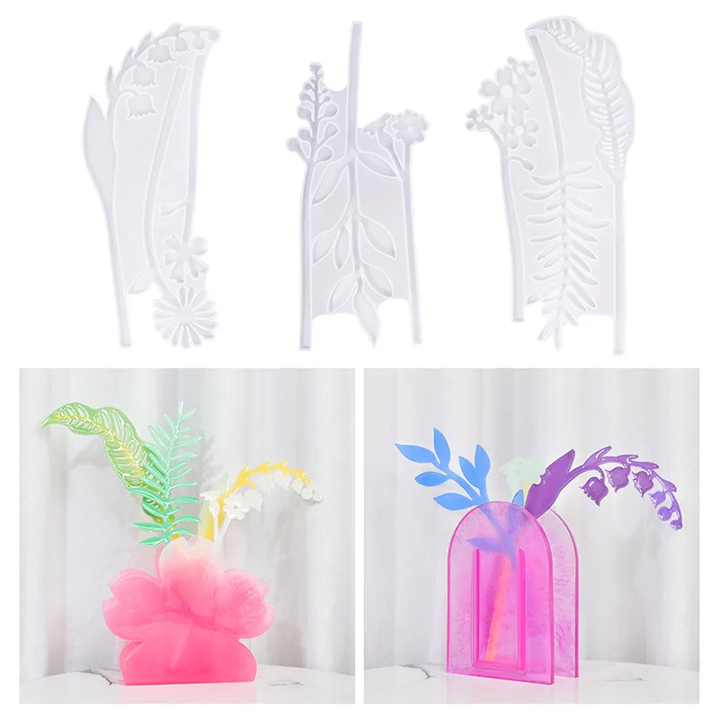 

Diy Crystal Epoxy Resin Mold Bouquet Silicone Mold Creative Plant Flower Arrangement Ornaments Table Ornaments Vase Mold