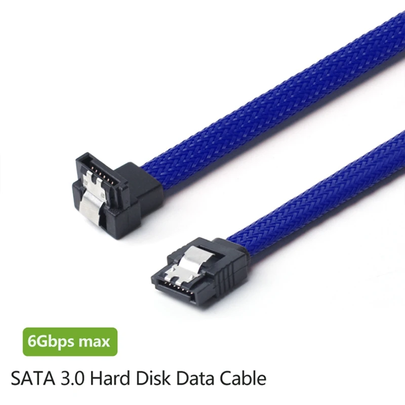 2 шт. 50 см SATA 3 0 III SATA3 7-контактный кабель для передачи данных под прямым углом 6