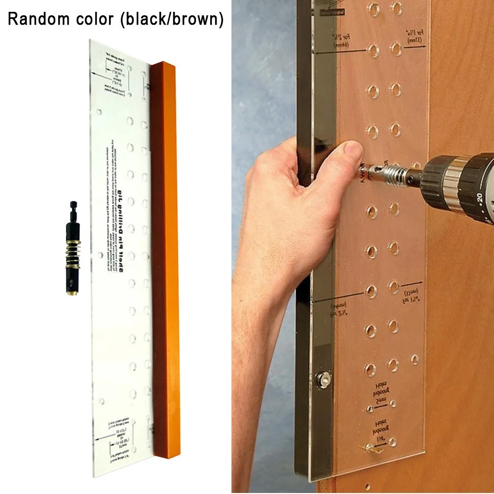 

Pin Fixture Rack Pin Drilling Furniture Cabinet Door Hole Drilling Guide Tool Drilling Locating Plate Vertical Drilling Locator