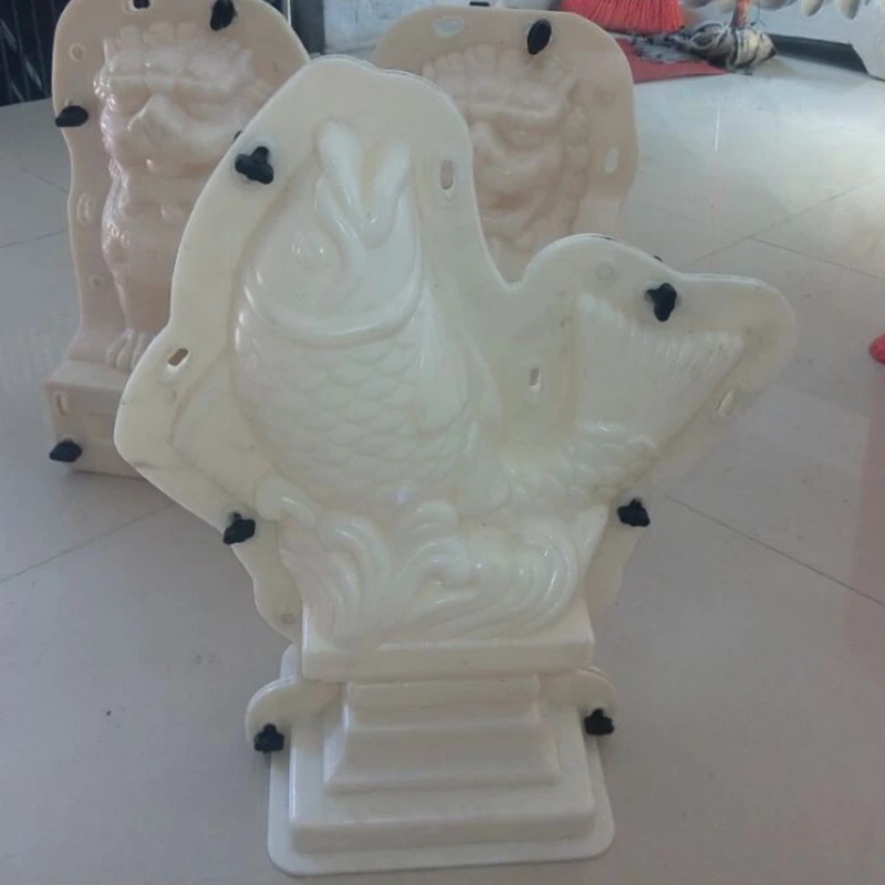 Прочные пластиковые цементные формы для рыб симпатичная скульптура из