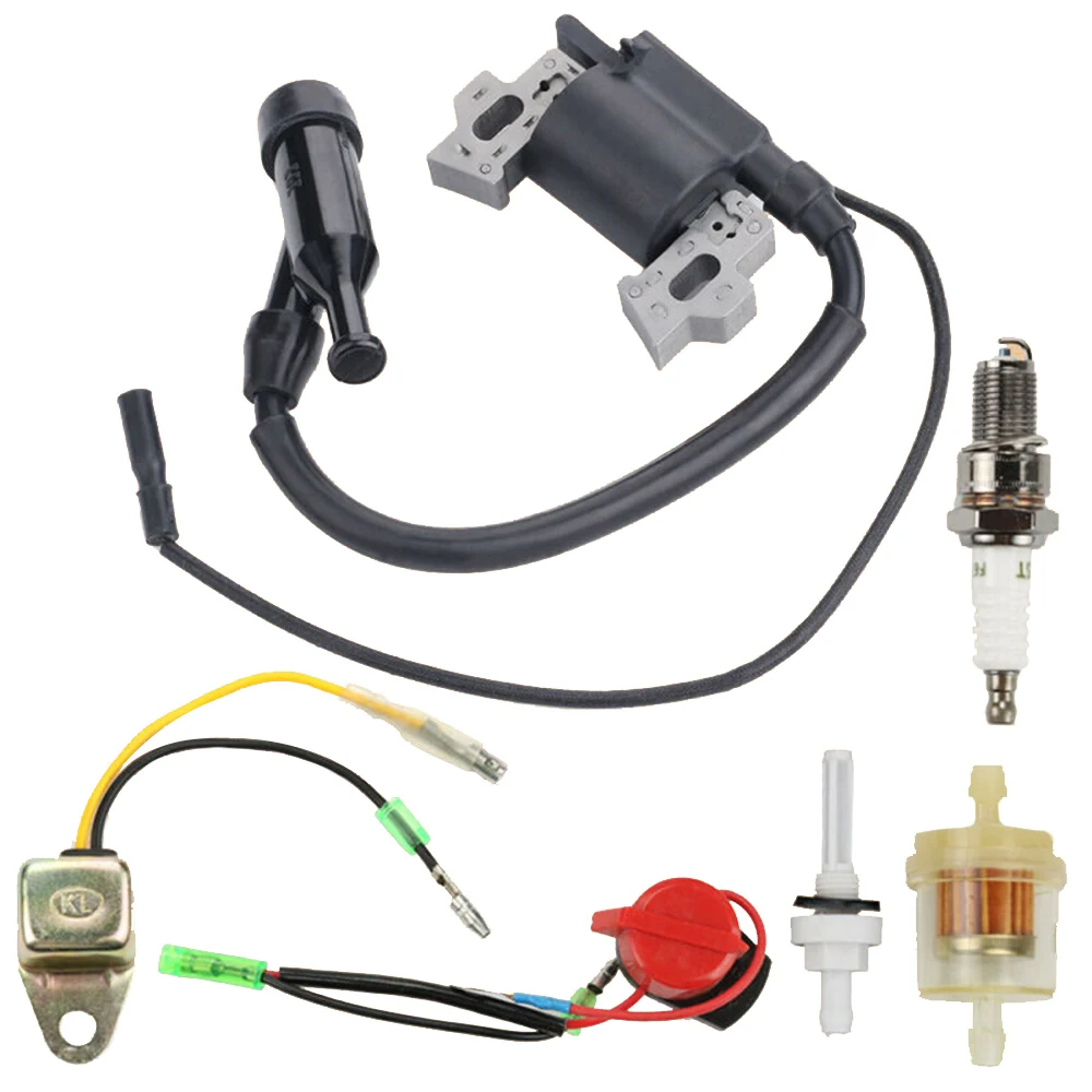 

Magneto For Honda GX200 GX120 GX110 GX140 GX160 5.5HP 6.5HP Parts Spark Plug Ignition coil kit Switch Replace 30500-ZE1-053