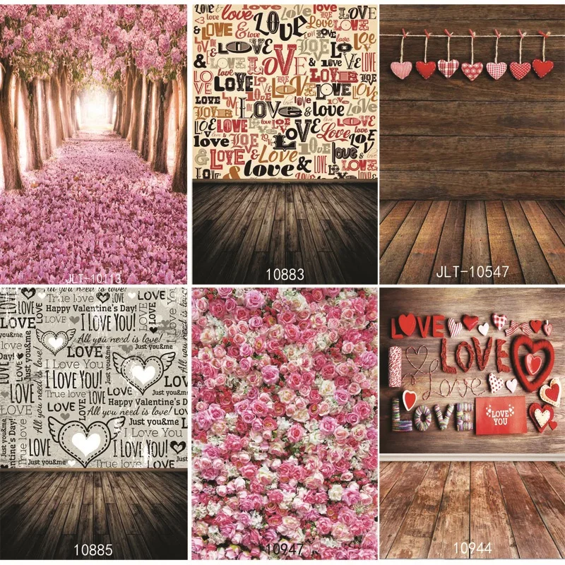 

Vinyl Custom Durable Less Wrinkles Photography Backdrops Prop Valentine's Day Photography Background JL-25
