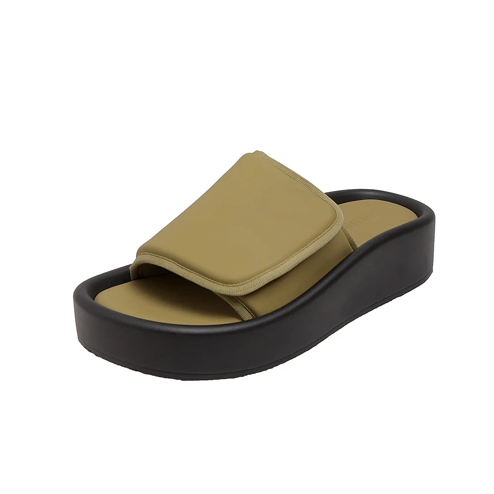 Flat Platform Cloud Slippers Summer Sliders Home Mute Slippers Bathroom Bath Non-slip Deodorant Shoes Indoor Outdoor