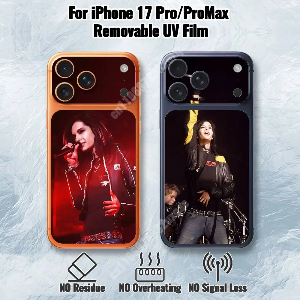 Фото Съемная УФ-пленка Tokio Hotel B-Bill K-Kaulitz для iPhone 17 Pro 17 ProMax, гидрогелевая наклейка №1