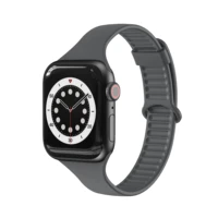 silicone strap for apple watch band 44mm 40mm 44mm 2mm 38mm smart watch strap bracelet for apple watch series7 6 5 4 3 2 1se
