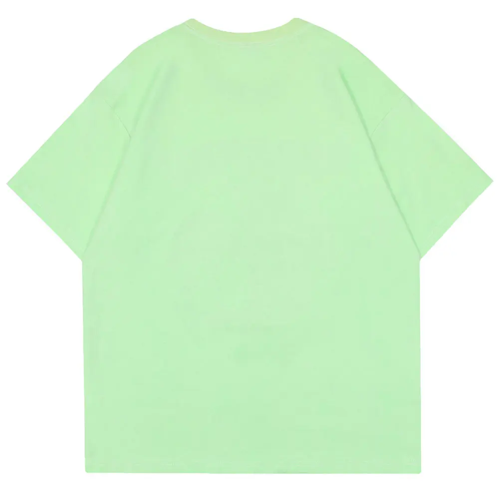 T Shirts Funny Cartoon Flamingo Bear Print Cotton O-neck Tees Tshirt 2022 Summer Streetwear Casual Hip Hop Oversized T-shirt Men |