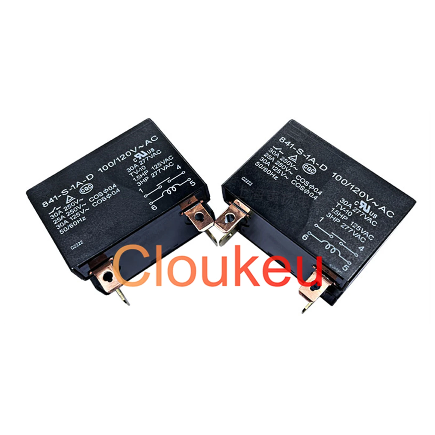

Реле 841-P-1A-C-H 841-S-1A-D 12В 24VDC 100/120VAC 200/240VAC 30A 4pin