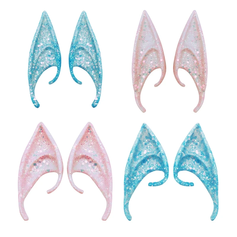 

1 Pair Latex Ears Fairy Cosplay Costume Accessories Angel Elven Elf Ears Photo Props Adult Kids Toys Halloween Supplies