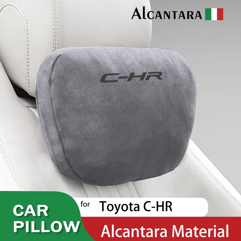

Car Headrest Maybach Design S Class Adjustable Suede Fabric Seat Neck Pillow for Toyota C-HR C HR CHR 2018~2022 Car Accessories
