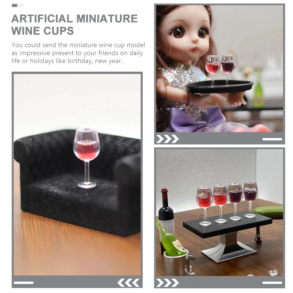 12 шт. игрушки имитация мини-чашек искусственная миниатюра для карманного