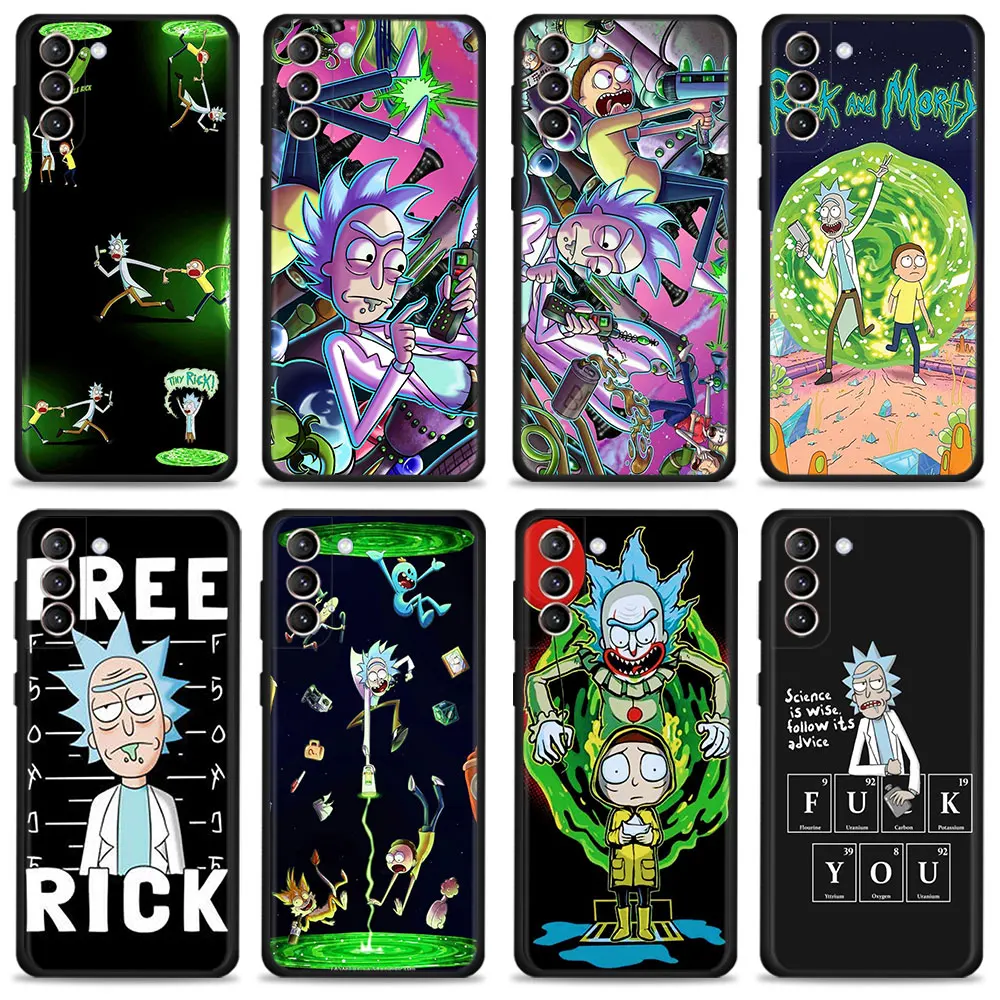 

Anime Ricks Morties Cellphone Cover For Samsung Galaxy S22 S21 S20 FE Ultra S9 S10 Plus S10e S8 Note 10Plus 20Ultra Phone Case