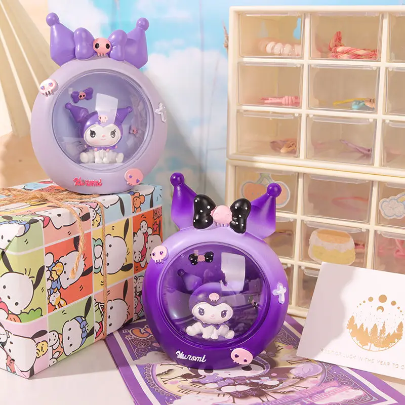 

Sanrio Kuromi My Melody Night Light Kawaii Cartoon Bedroom Bedside Sleep Lamp Desk Reading Light Eye Protection Girls Gift