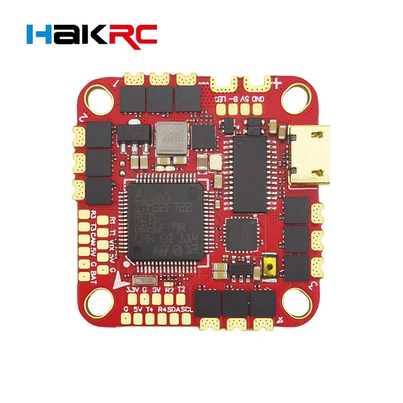 

HAKRC F722 40A AIO Dual USB управление полетом ESC интегрированная FPV Гоночная машина 2-6S