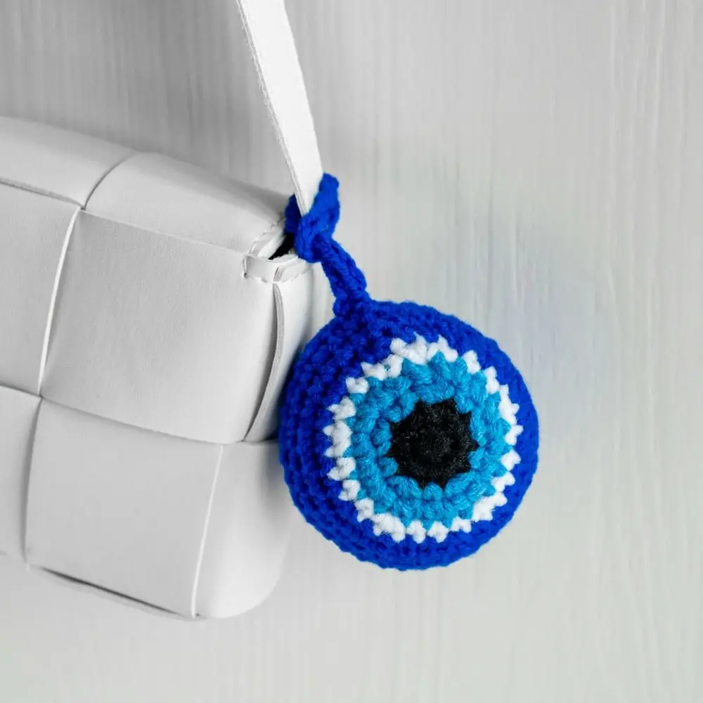 Плюшевый брелок Lucky Eye голубой глаз рука Фатимы кулон турецкий с кисточкой