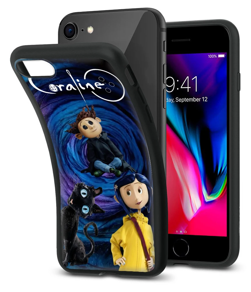 Мягкий силиконовый чехол X9 Coraline Fondo для iPhone 15 16 Pro Max Plus