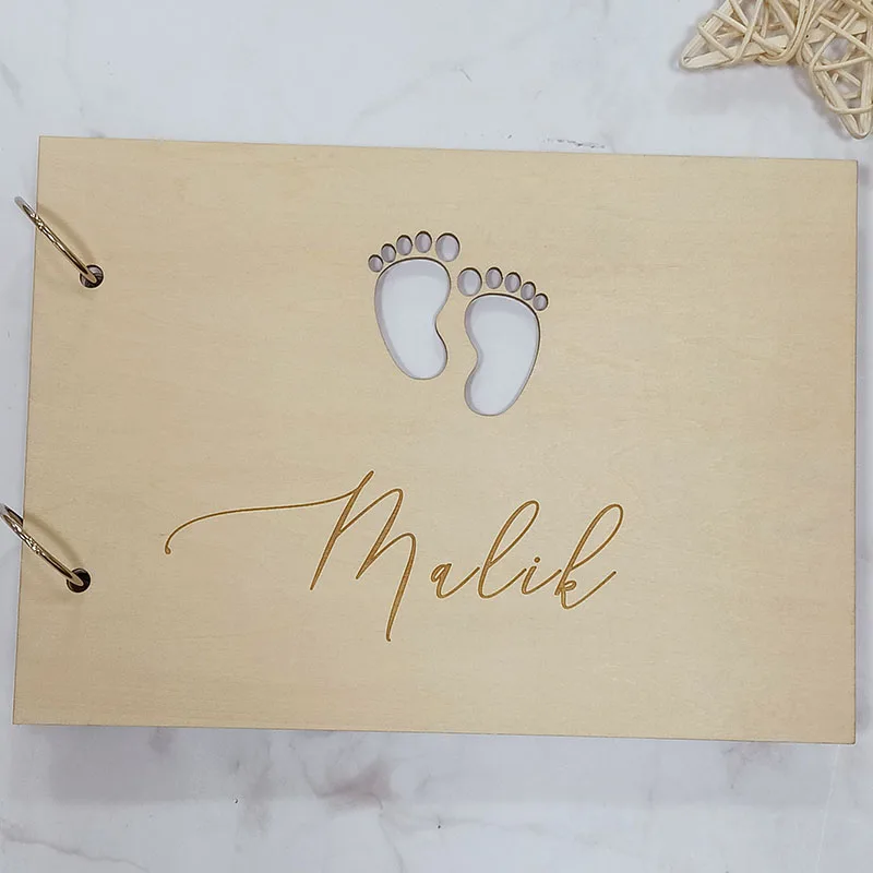 Оригинальная оригинальная книга для подписей Персонализированный Деревянный