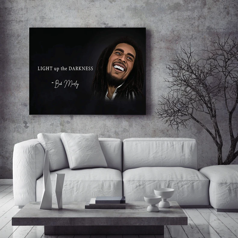 Лидер продаж черная зернистая Фреска с цитатами на английском языке персонаж