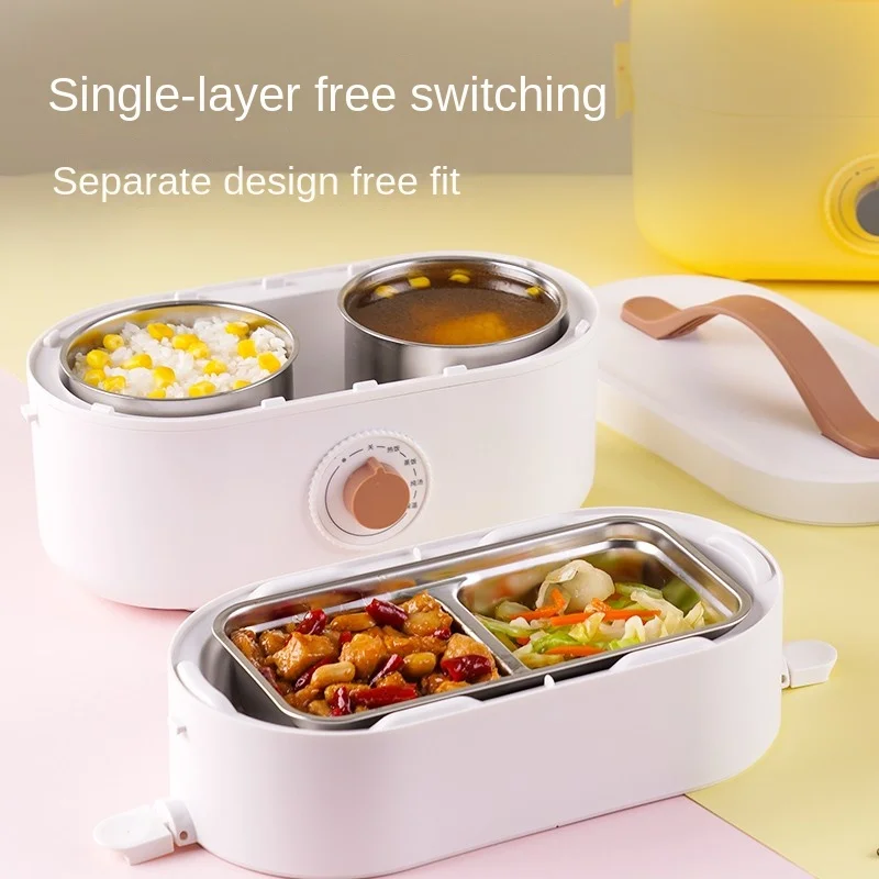 

Electric Lunch Box Insulation Lunch Box Heating Multi-layer 316 Stainless Steel Portable Self-heating Lunch Box