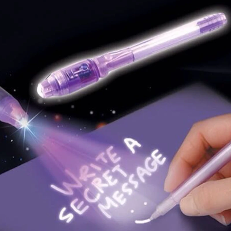 Magical Ink Pen Invisible Ink Pen Portable Money Checker with UV Light Halloween Xmas Gift for Boys Girls Children Adult images - 6